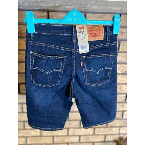 NWT Levi Slim Fit Boys Denim Shorts - Picture 2 of 5